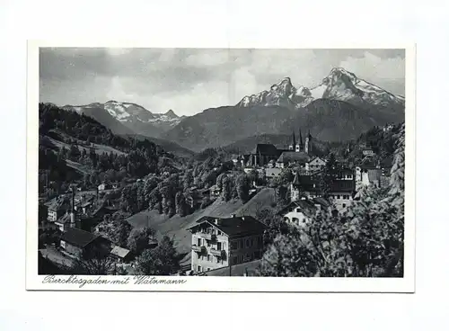 Ak Berchtesgaden mit Watzmann