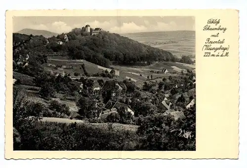 Ak Schloß Schaumburg Wesergebirge Gaststätte und Sommerfrische 1937