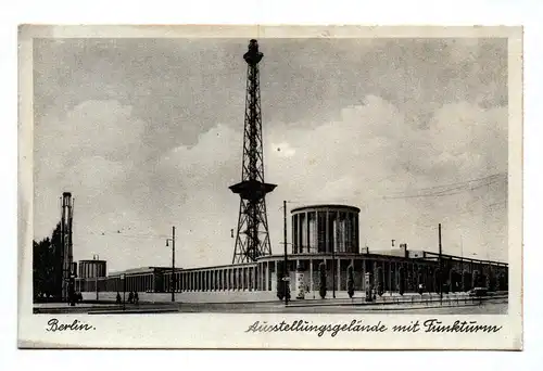 Ak Berlin Ausstellungsgelände mit Funkturm