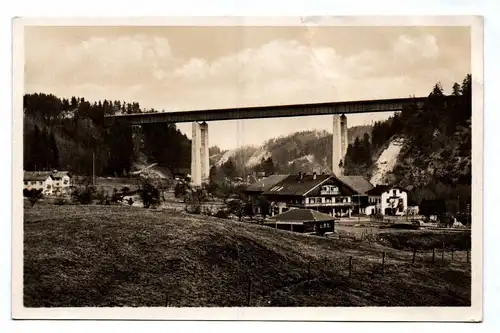 Ak Mangfallbrücke der Reichsautobahn München Landesgrenz 1937