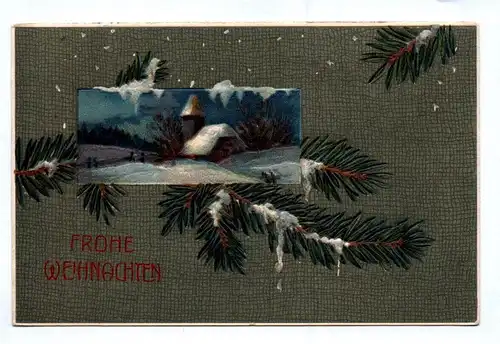 Ak Fröhliche Weihnachten Zweig 1906
