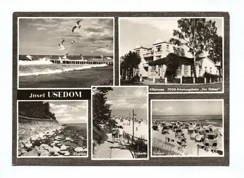 Ak Insel Usedom Koserow Kölpinsee FDGB Erholungsheim Zur Ostsee DDR 1967