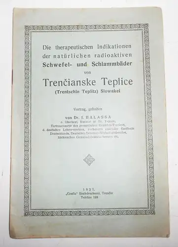 5 Reise Broschüren Bad Trentschin - Teplitz Slowakei 1928/29 Trenčianske Teplice