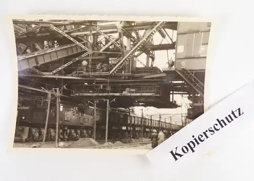 Fotos Tagebau Hagenwerder 1960er DDR Bergbau Technik Werkbahn E-Lok