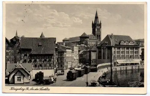 Ak Königsberg Ostpreußen An der Lastadie 1940 