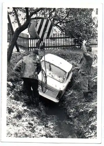 5 x Foto Trabant Unfall Trabi ADK125 Kran DDR Oldtimer 