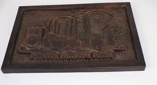 Kombinat Schwarze Pumpe DDR Relief Wandbild