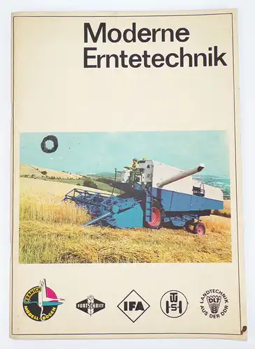 DDR Kranich Modellbogen Moderne Erntetechnik Fortschritt 1968