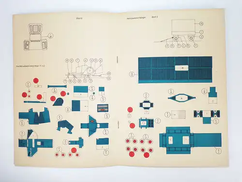 DDR Kranich Modellbogen Moderne Erntetechnik Fortschritt 1968