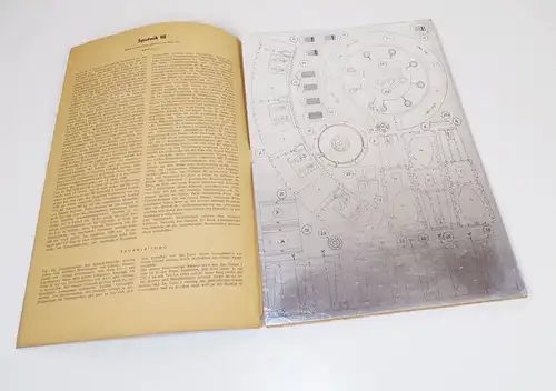 Kranich Bastelbogen Sputnik III Metallfolie  1959 DDR