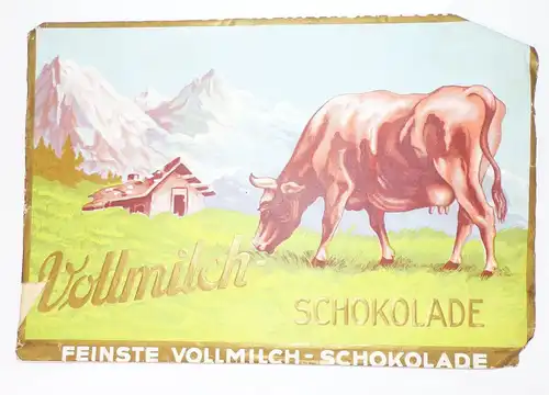 Altes Schokoladenpapier Ulbrich Leipzig Li Vollmilch Schokolade