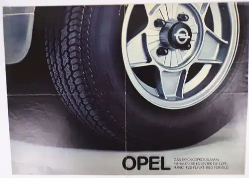 Opel Prospekt Kadett Manta Rekord Oldtimer 1970er