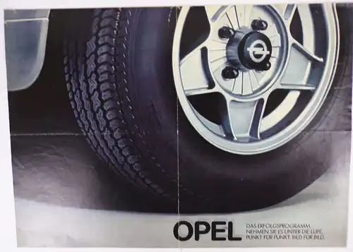 Opel Prospekt Kadett Manta Rekord Oldtimer 1970er 