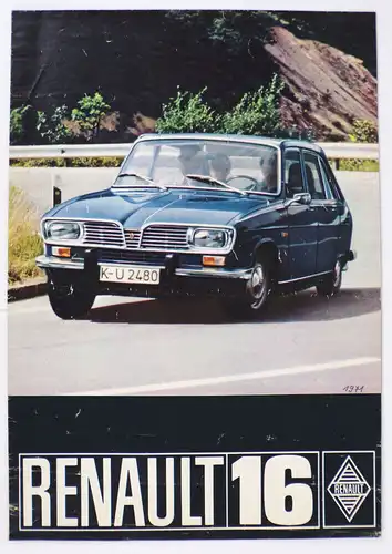 Renault 16 Prospekt 1971 Oldtimer 
