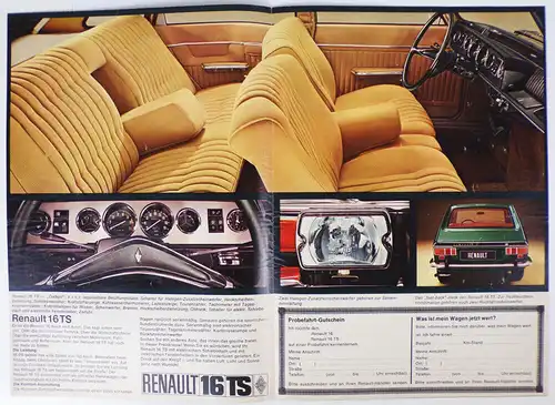 Renault 16 Prospekt 1971 Oldtimer 