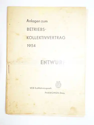 Zittau DDR Nationale Front Sieben Jahresplan Phänomen Konvolut