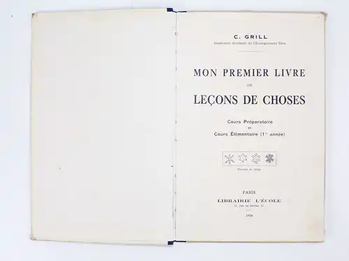 Französische Fibel Lehrbuch Lesebuch Schulbuch Frankreich 1936