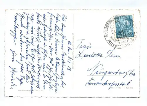Ak Oberbärenburg im Osterzgebirge Waldkapelle DDR 1958 Altenberg