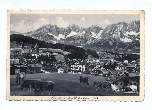 Ak Kitzbühel mit dem Wilden Kaiser Tirol 1927 Österreich