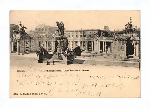 Ak Berlin Nationaldenkmal Kaiser Wilhelm des Großen 1903