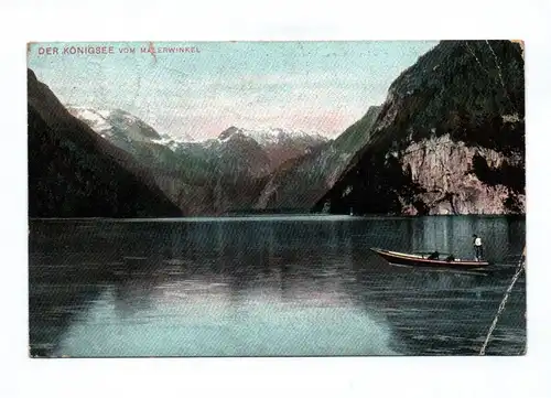 Ak Der Königsee vom Malerwinkel 1906 Schönau Bayern