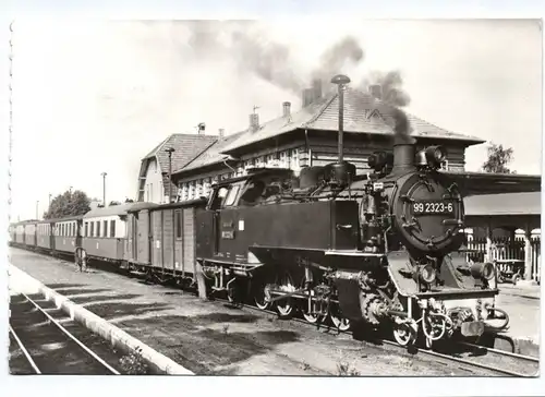 Ak Ostseebad Kühlungsborn DDR 1984 Molli auf dem Bahnhof West Lok 99 2323-6