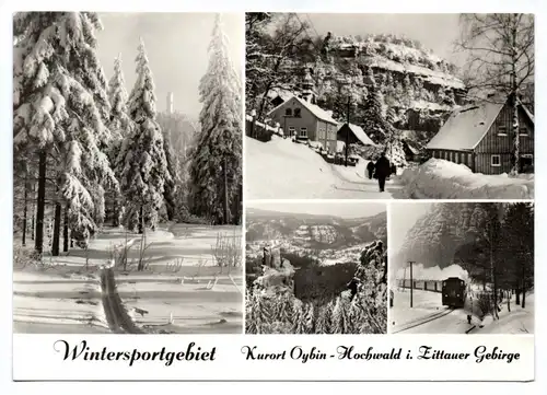 Ak Wintersportgebiet Kurort Oybin Hochwald Zittauer Gebirge 1979 DDR