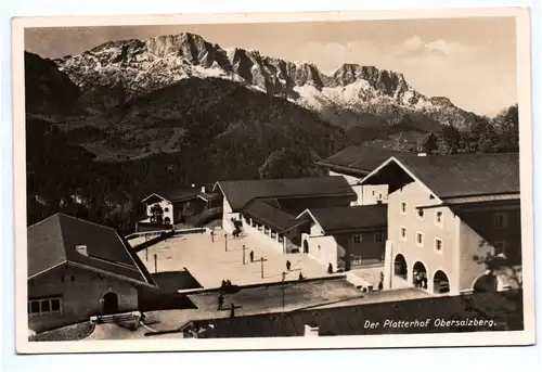 Ak Obersalzberg Der Platterhof Berchtesgaden um 1930 Echtfoto