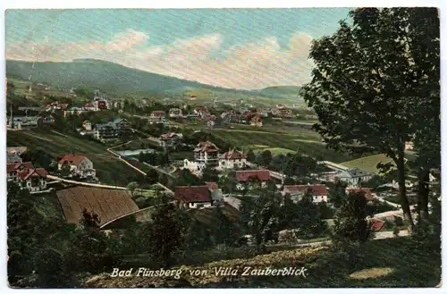 Ak Bad Flinsberg von Villa Zauberblick Schlesien Isergebirge 1906