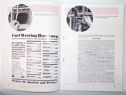 Mergenthaler Setzmaschinen Fabrik Buchdrucker Maschinen Reklame alte Broschur