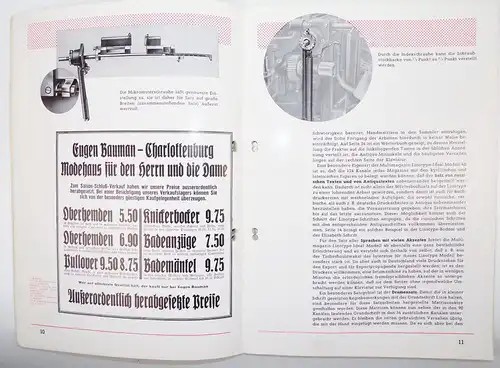 Mergenthaler Setzmaschinen Fabrik Buchdrucker Maschinen Reklame alte Broschur