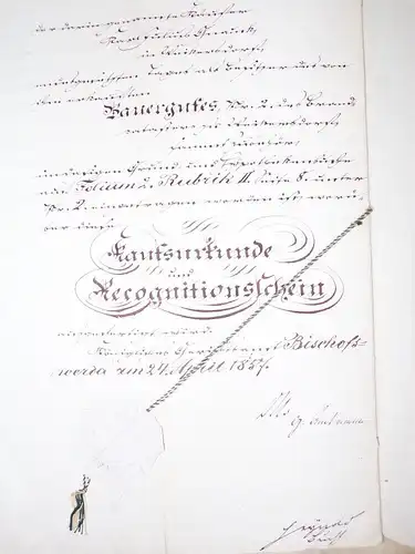 Weickersdorf Bischofswerda ab 1818 Konvolut Handschriftliche Akten