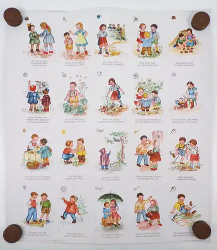 Spika Druckbögen für Kartenspiel Quartettspiel 1950er Jahre 