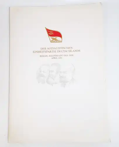 SED Auszeichnung X Parteitag der SED Fotografien Ersttagsbriefe Briefmarken