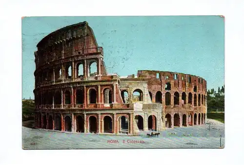 Ak Roma II Colosseo 1913 Rom Colosseum