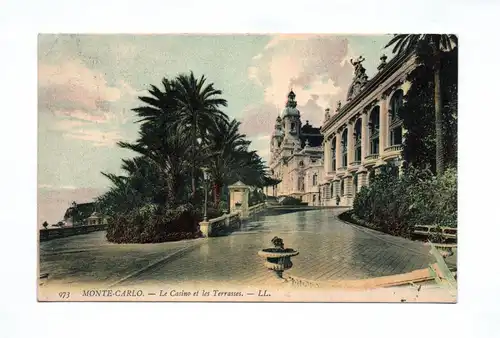 Ak Monte Carlo Le Casino et les Terrasses 1906 Monaco