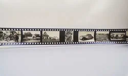 Alter Rollfilm Die Entwicklung des Kraftwagen Drei Ring Bildschau Diafilm