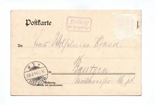 Ak Litho Keilberg mot Ober Unter Böhmisch Wiesenthal Klínovec Tschechien 1904