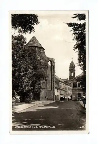 Ak Grossenhain in Sachsen Klosterruine 1933