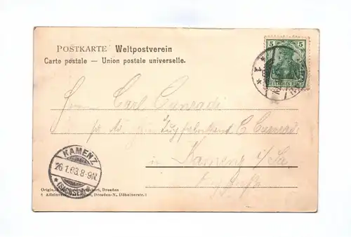 Litho Ak Alt Heildelberg 2. Act Warens schon a mol in Heidelberg? Mann Frau 1903