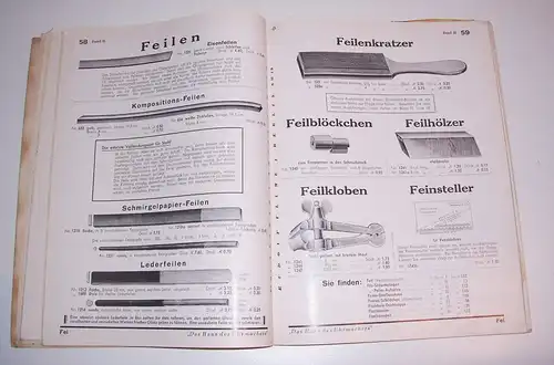 Uhrmacher Katalog Rudolf Flume Berlin Werkzeuge & Werkstattbedarf 1937 selten !