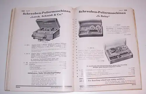 Uhrmacher Katalog Rudolf Flume Berlin Werkzeuge & Werkstattbedarf 1937 selten !