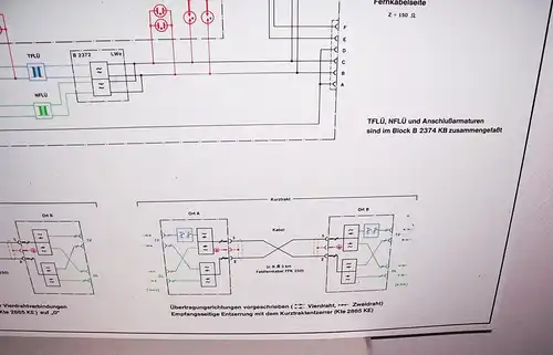 Funktechnik  RFT Lehrtafel Dewag Dresden Kabelanschlußetage 1.1 Lehrmittel