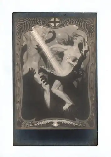 Künstler Ak Fidus Kampf mit dem Drachen um 1930