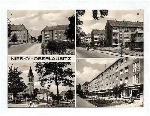 Ak Niesky Oberlausitz Sachsen Zinzendorfplatz AWG Siedlung Gersdorfstraße DDR