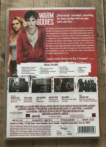 Film Warm Bodies Zombies mit Herz DVD