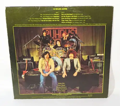 Amiga 855627 Die Puhdys 10 Jahre 1969 bis 1979 Vinyl LP DDR Ostrock