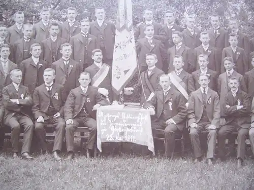 Großes Foto 30jähriges Stiftungsfest Jugendverein Großröhrsdorf 1911 Pappfoto !