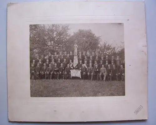 Großes Foto 30jähriges Stiftungsfest Jugendverein Großröhrsdorf 1911 Pappfoto !