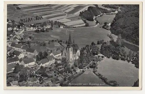 Ak Nonnweiler vom Flugzeug aus Fliegeraufnahme 1935